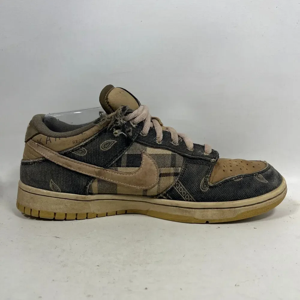 Nike SB Dunk Low Travis Scott Mens 9 Suede Cactus Jack CT5053-001 Sneaker Black - Picture 6 of 16